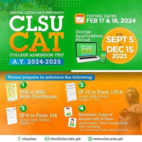 clsu admission|ANNOUNCEMENT .